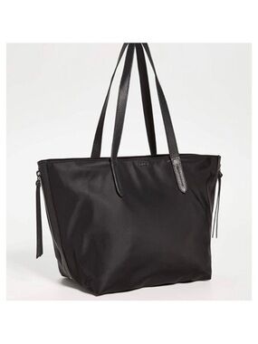 Botkier New York Bond Tote Bag Black Nylon Classic Minimalist Quiet Luxury